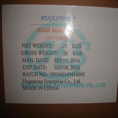 Grado alimenticio Agar Agar 1000 CAS Rn. 9002-18-0 para las necesidades del cliente