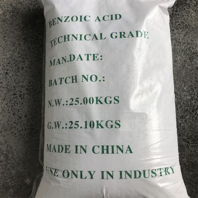 Ácido benzoico de alta pureza 99% FCCIV con fórmula molecular C6H5COOH