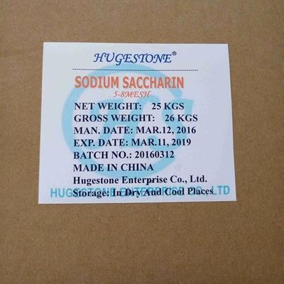 Edulcorante alimentario Sacarina de sodio CAS no 6155-57-3 Bp/USP/Ep/FCC con especificaciones Bp/USP/Ep/FCC