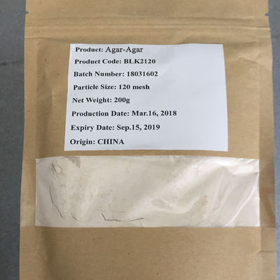 Aditivo alimentario Agar Agar CAS 9002-18-0 Fórmula C12h18o9 N con número de registro CAS 9002-18-0