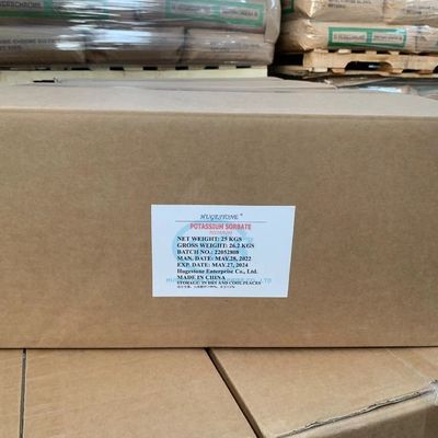 Grado alimenticio C6H7KO2 Fórmula molecular Sorbato de potasio en polvo para la industria alimentaria